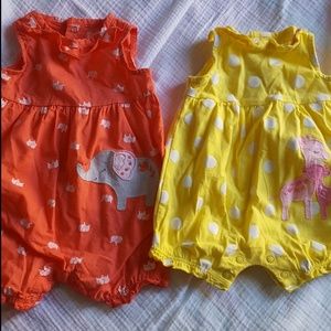 Sleeveless romper/jumper